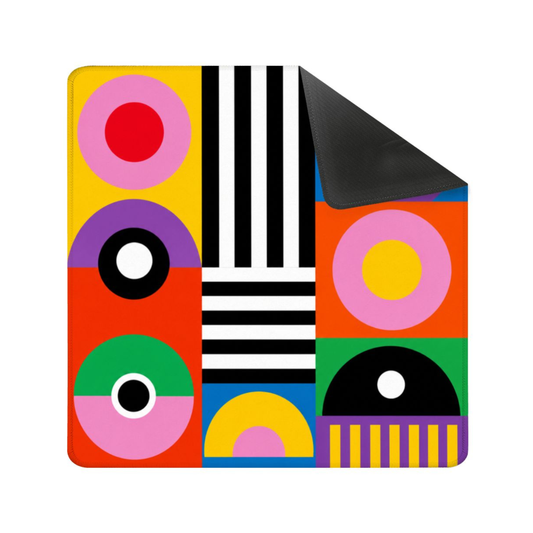 Bold Pop Art Square Mahjong Mat (Ship Rolled Up) YOLO Mahjong