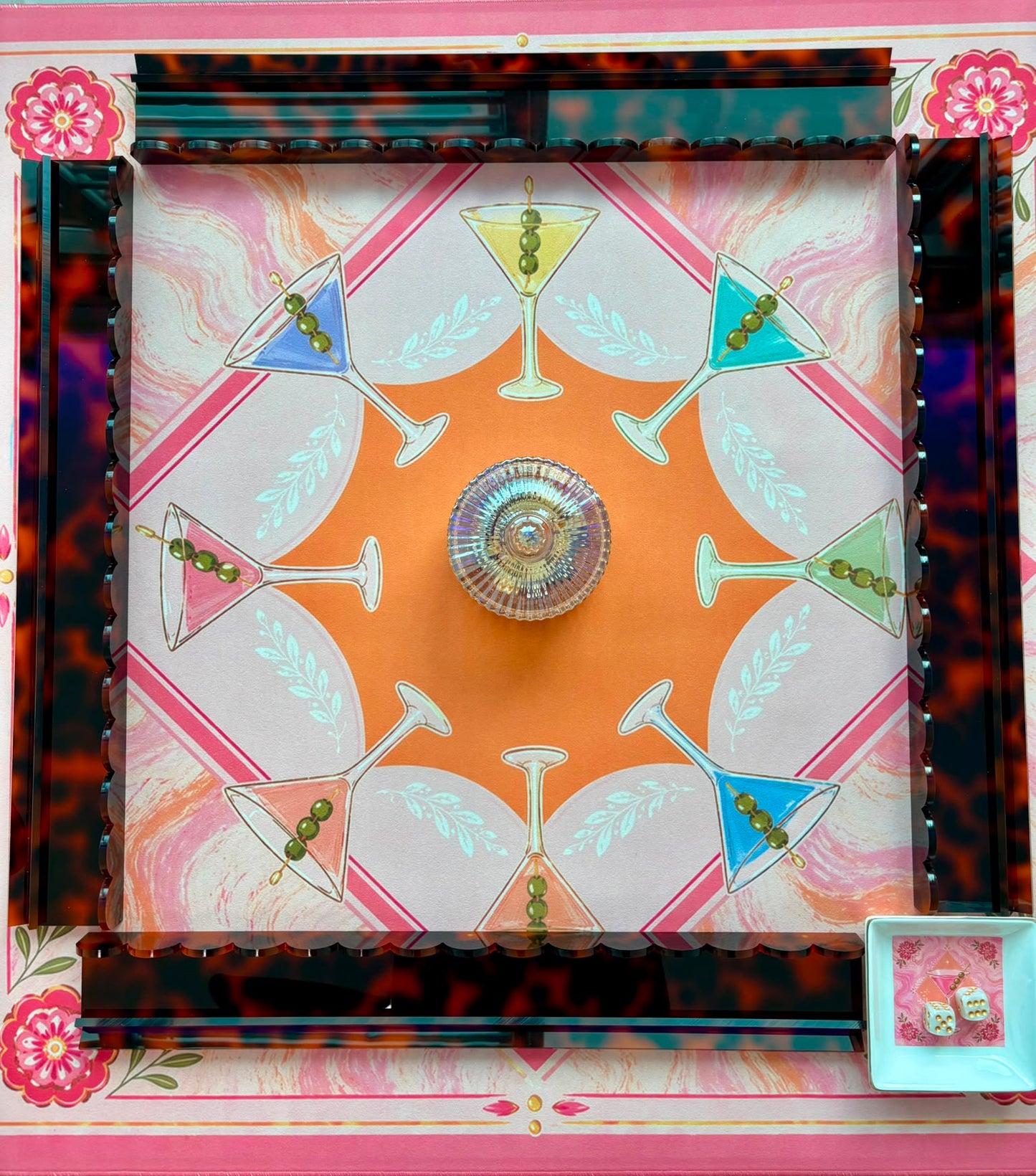 Tortoise Shell Mahjong Rack 20" Inch - First 50 YOLO Mahjong