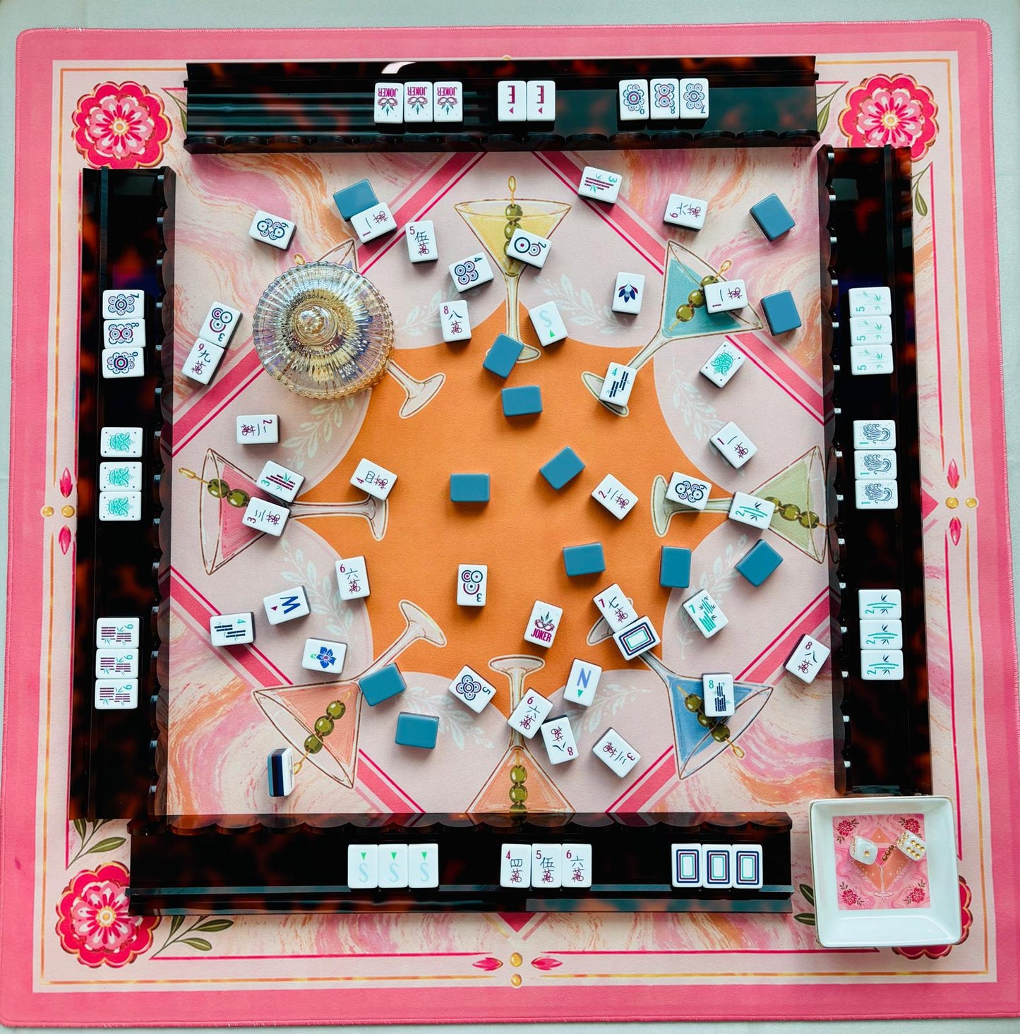 Tortoise Shell Mahjong Rack 20" Inch - First 50 YOLO Mahjong