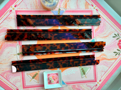 Tortoise Shell Mahjong Rack 20" Inch - First 50 YOLO Mahjong