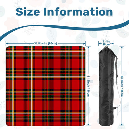 Classic Red Tartan Mahjong Mat (Ship Rolled up) YOLO Mahjong