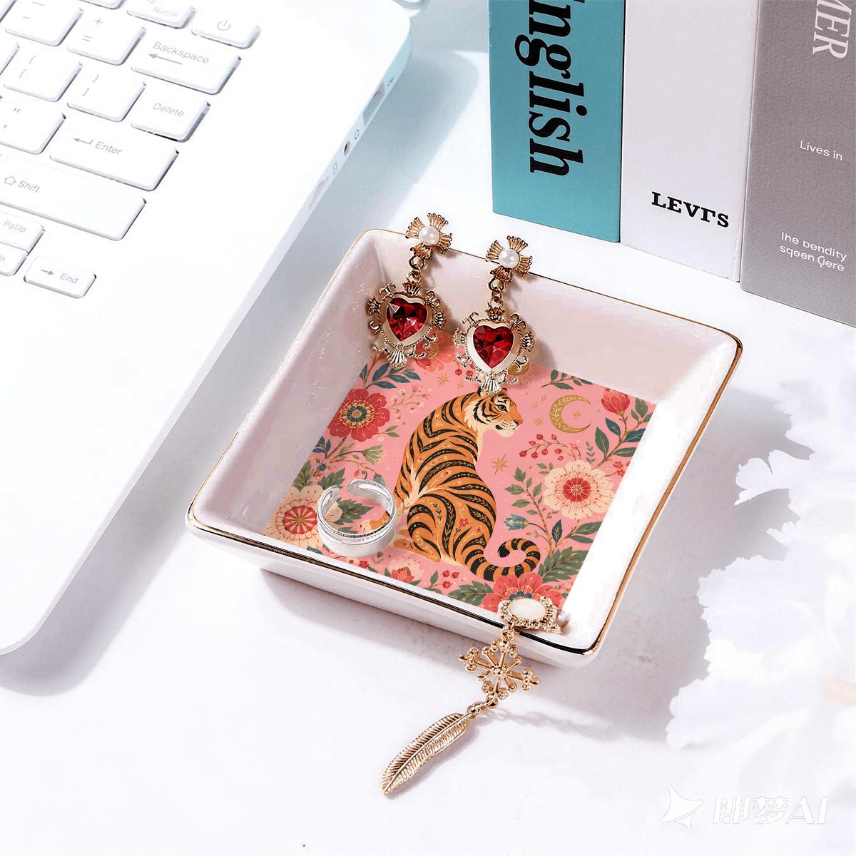 Tiger Mahjong Dice Tray YOLO Mahjong