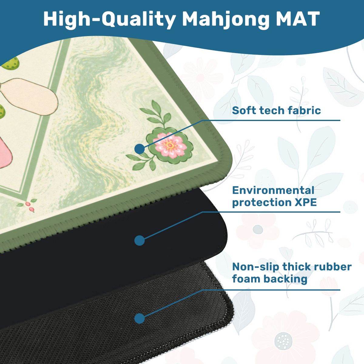 Mahjong Mat 31.5"x31.5" (Ship Rolled up) YOLO Mahjong