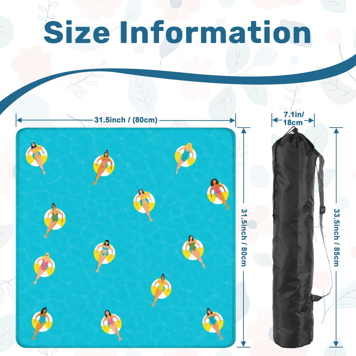 Mahjong Mat - Blue Pool Float Mahjong Mat Summer Pool Party Mahjong Game Mat YOLO Mahjong