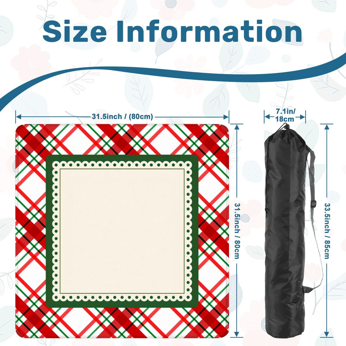 Classic Christmas Plaid Mahjong Mat (Ship Rolled up) YOLO Mahjong