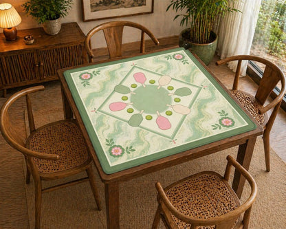 Mahjong Mat - Green Pickleball Mahjong Mat YOLO Mahjong