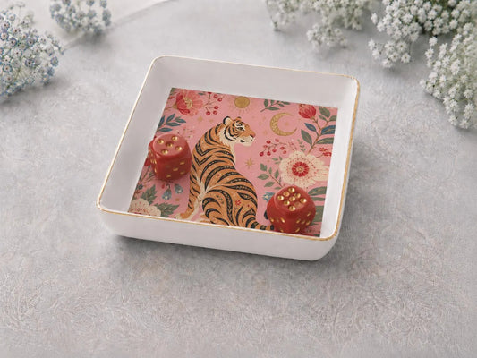 Tiger Mahjong Dice Tray YOLO Mahjong